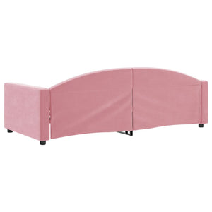 Dagbädd rosa 90x200 cm sammet