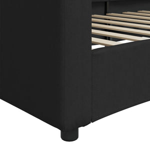 Dagbädd svart 100x200 cm tyg