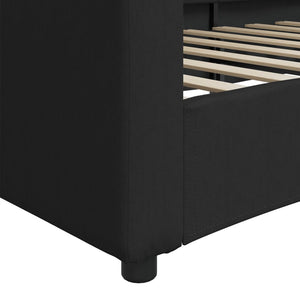 Dagbädd svart 90x190 cm tyg