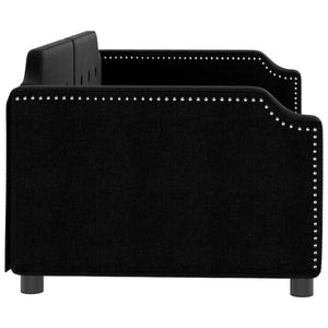 Dagbädd svart 90x200 cm tyg