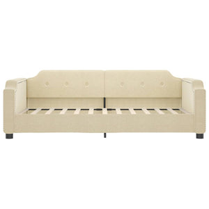 Dagbädd gräddvit 90x200 cm tyg