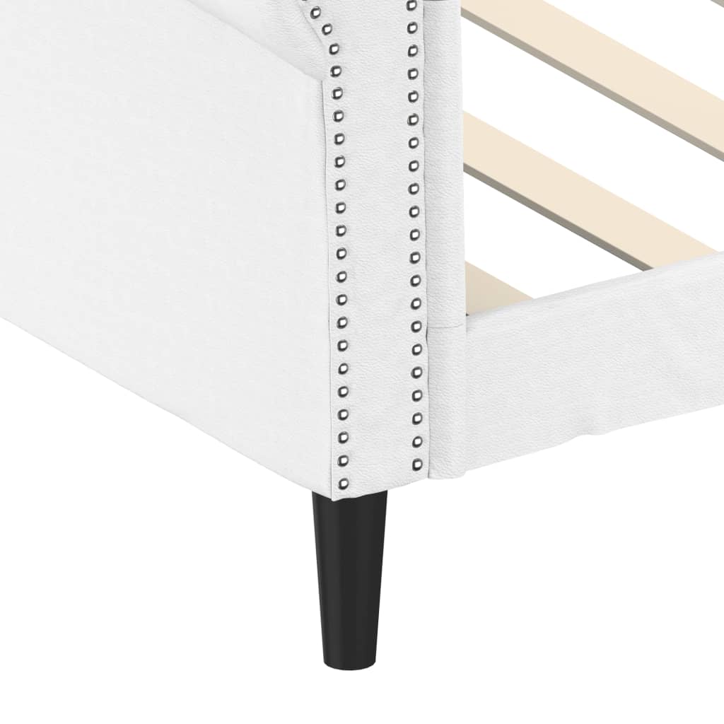 Dagbädd vit 90x200 cm konstläder