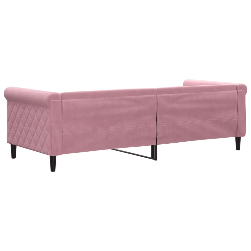 Dagbädd rosa 80x200 cm sammet