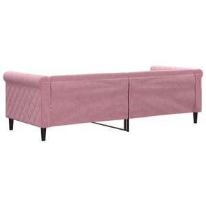 Dagbädd rosa 80x200 cm sammet