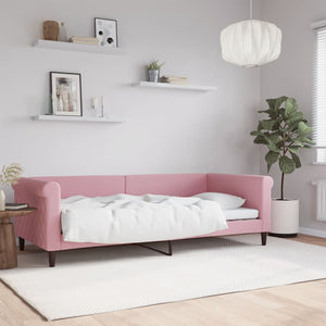 Dagbädd rosa 90x200 cm sammet