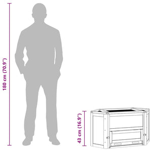 Hamsterbur 80x40x43 cm massivt granträ