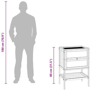 Hamsterbur 55x40x80 cm massivt trä gran