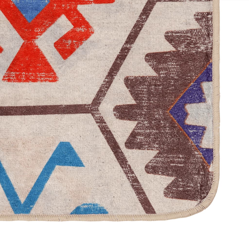 Matta tvättbar flerfärgad 160x230 cm halkfri