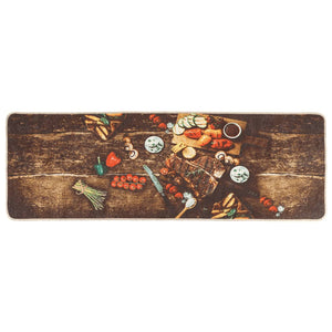 Köksmatta flerfärgad 60x180 cm tvättbar halkfri