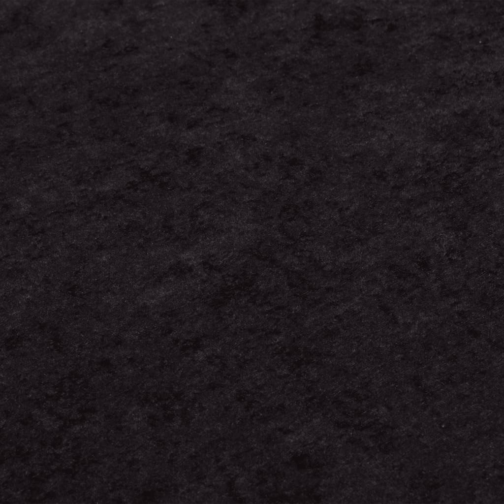 Matta tvättbar antracit Ø200 cm halkfri