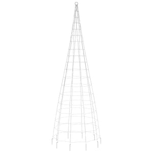 LED julgran på flaggstång 550 LEDs varmvit 300 cm