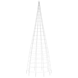 LED julgran på flaggstång 550 LEDs färgglad 300 cm