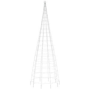 LED julgran på flaggstång 550 LED blå 300 cm