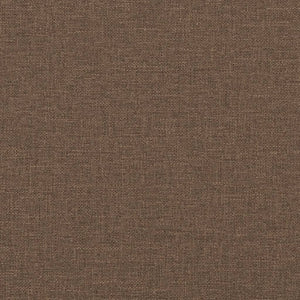 Reclinerfåtölj med fotstöd brun tyg