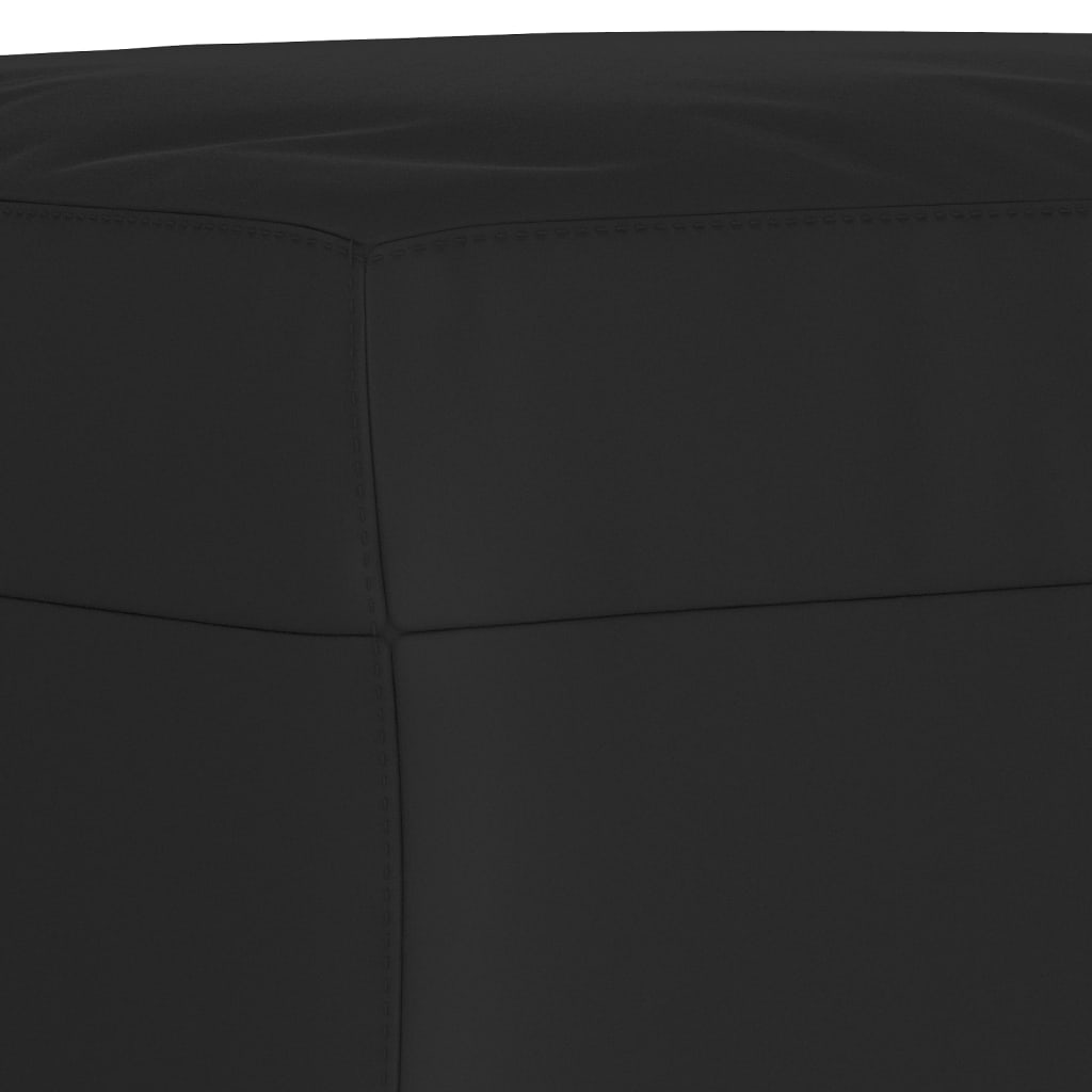 Soffgrupp med kuddar 4 delar svart mikrofibertyg