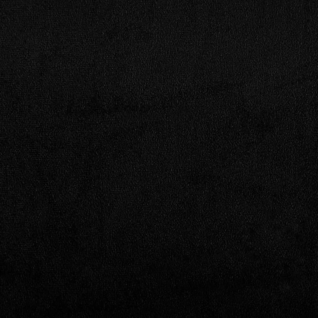 Soffgrupp med kuddar 4 delar svart mikrofibertyg