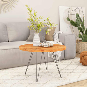 Bordsskiva Ø40x2,5 cm rund massivt akaciaträ