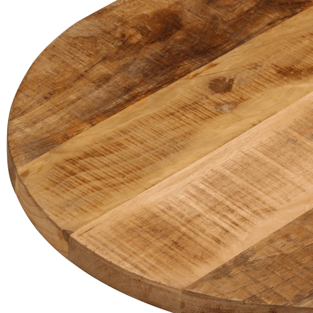 Bordsskiva 80x40x2,5 cm oval massivt grovt mangoträ