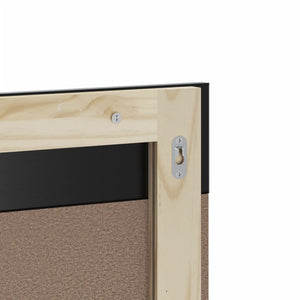 Badrumsspegel med hylla BERG svart 60x12x70 cm massivt trä