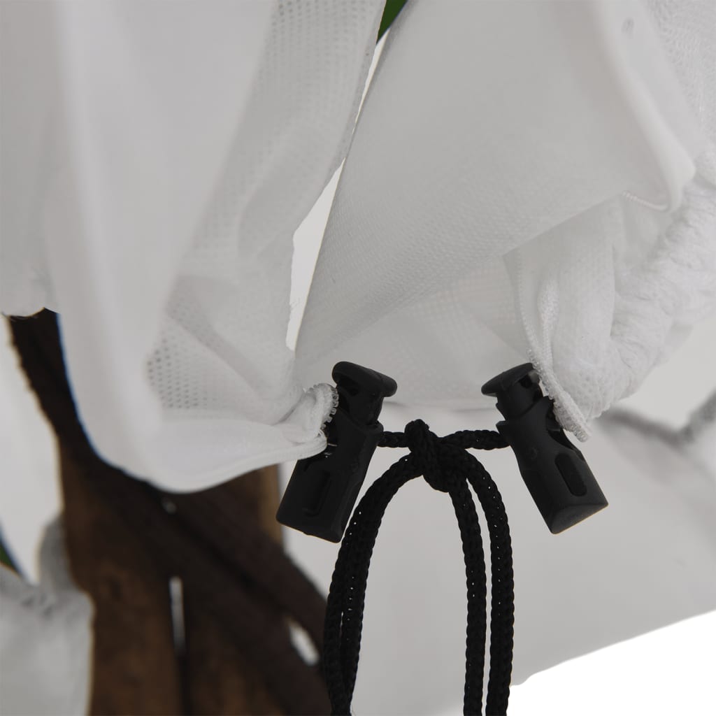 Fiberdukar med blixtlås 2 st 70 g/m² 3,93x3,5 m