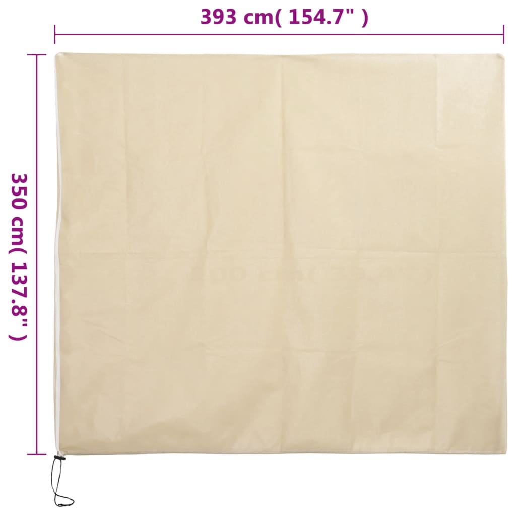 Fiberdukar med blixtlås 10 st 70 g/m² 3,93x3,5 m