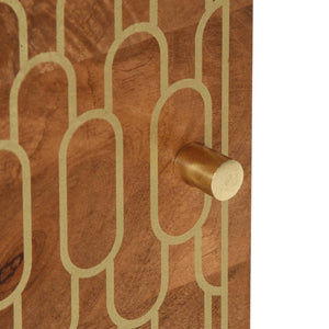 Nattduksbord 2 st 40x33x46 cm massivt mangoträ