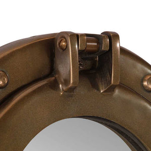 Väggspegel Ø30 aluminium och glas