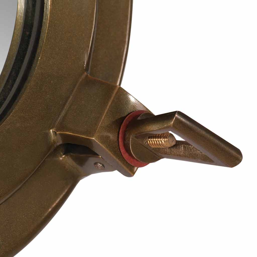 Väggspegel Ø30 aluminium och glas