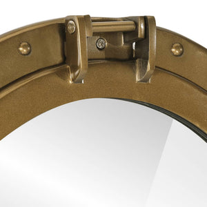 Väggspegel Ø50 aluminium och glas