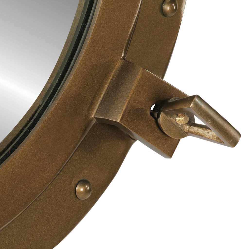 Väggspegel Ø50 aluminium och glas