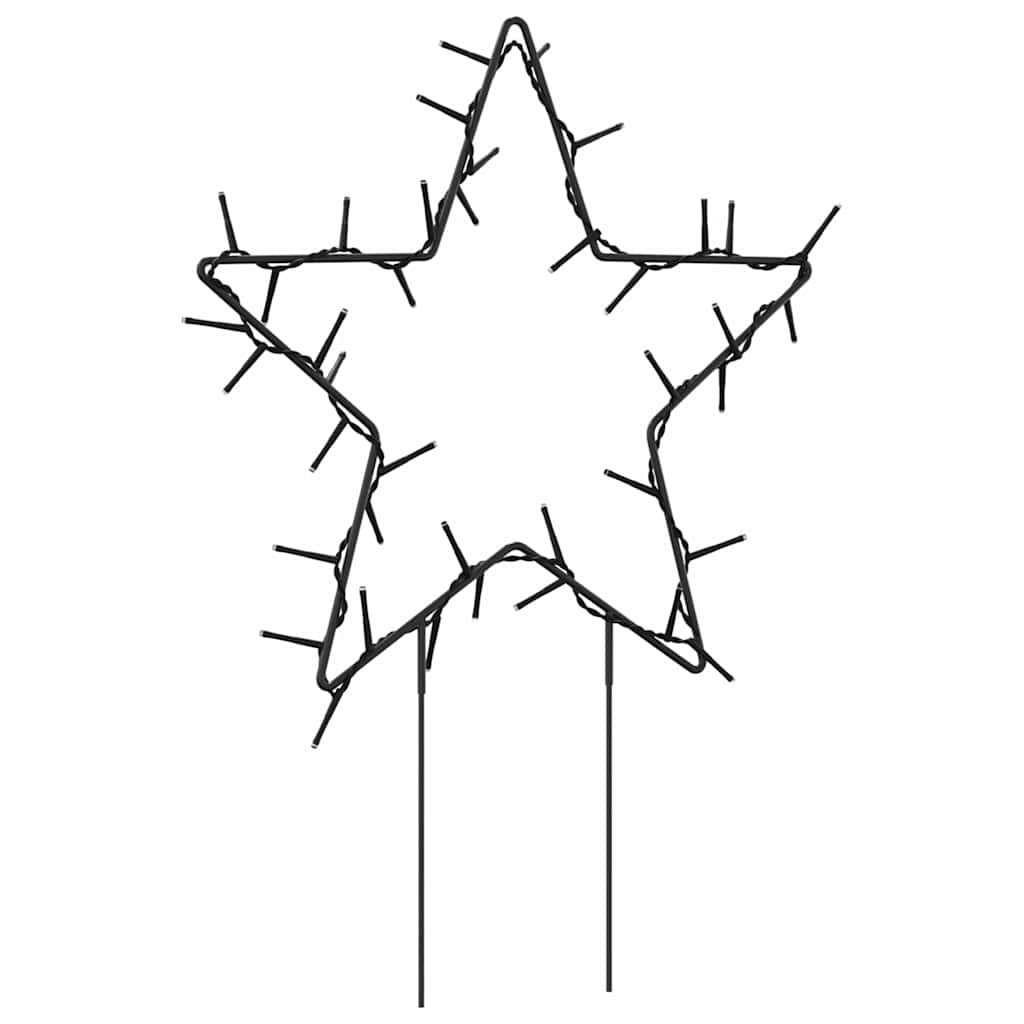 Julstjärna 3 st med spett 50 LEDs 29 cm