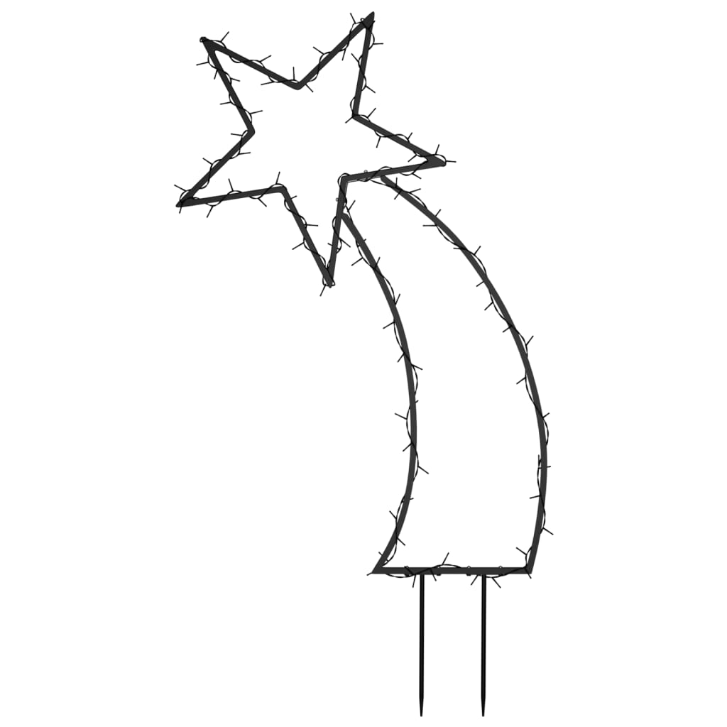 Julmeteor med spett 80 LEDs 62 cm