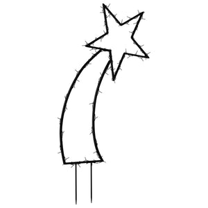 Julmeteor med spett 80 LEDs 62 cm