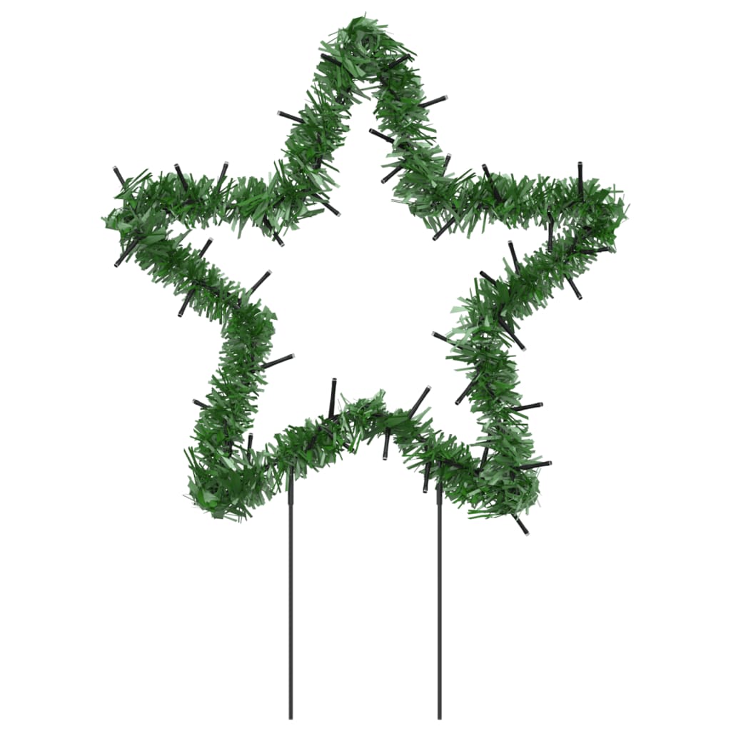 Julstjärna 3 st med spett 50 LEDs 29 cm