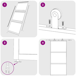Skjutdörr guld 102,5x205 cm frostat ESG-glas och aluminium