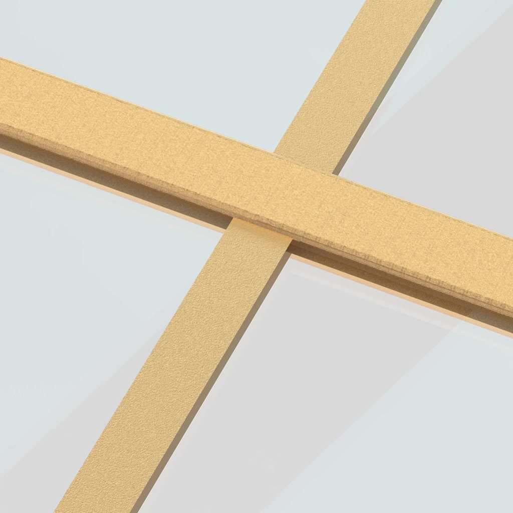 Skjutdörr guld 76x205 cm klart ESG-glas och aluminium