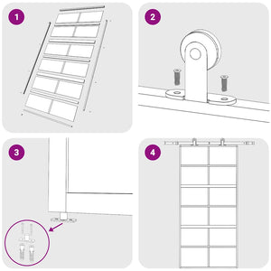 Skjutdörr guld 102,5x205 cm frostat ESG-glas och aluminium