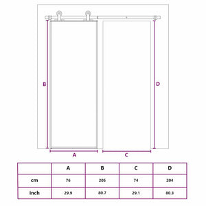 Skjutdörr guld 76x205 cm frostat ESG-glas och aluminium