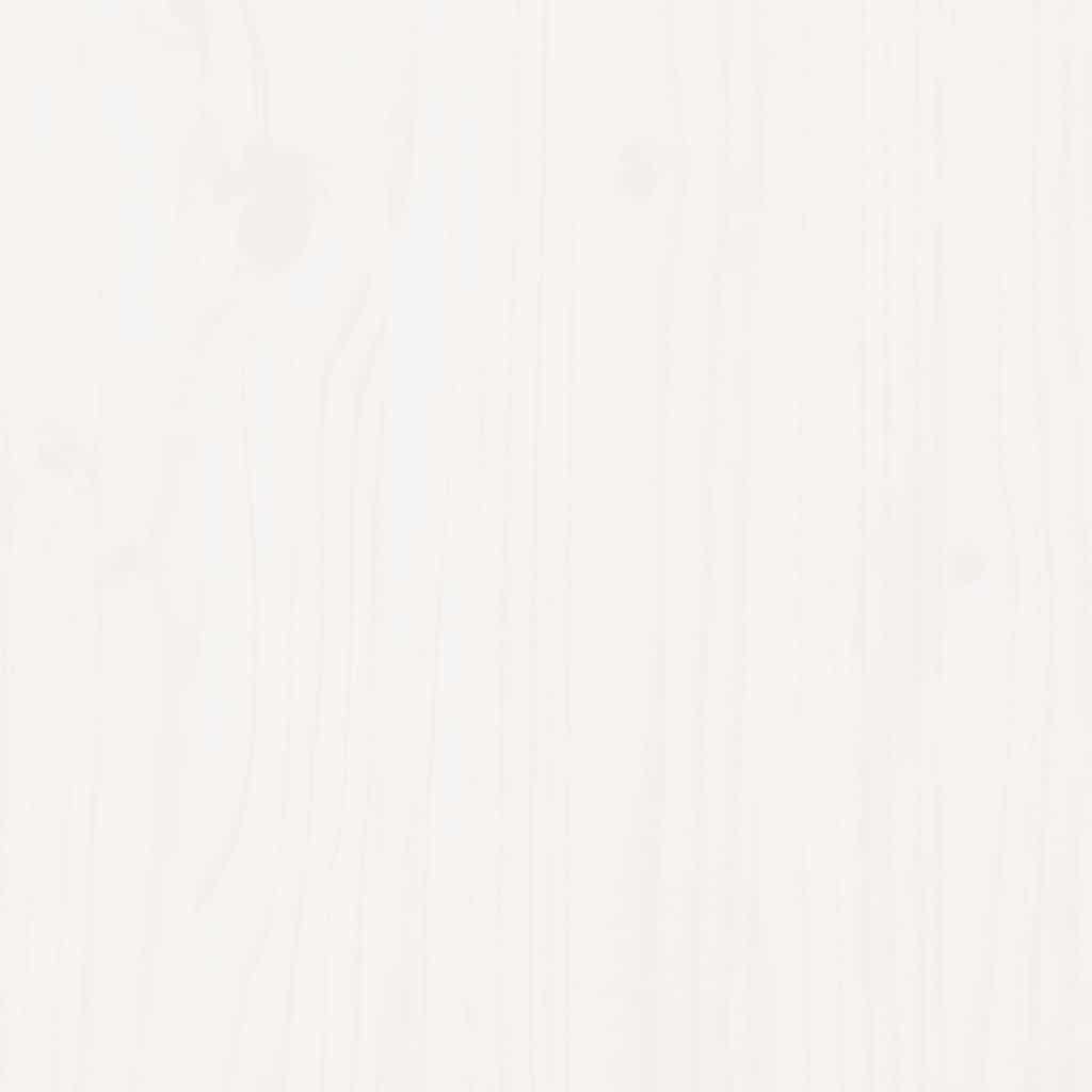 Dagbädd med extrasäng vit 90x190 cm massiv furu