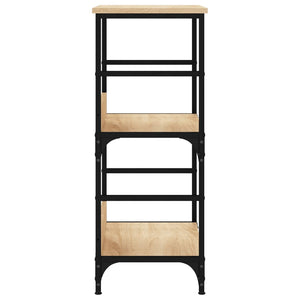 Bokhylla sonoma-ek 50x33x82 cm konstruerat trä