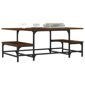 Soffbord brun ek 100x50,5x40 cm konstruerat trä