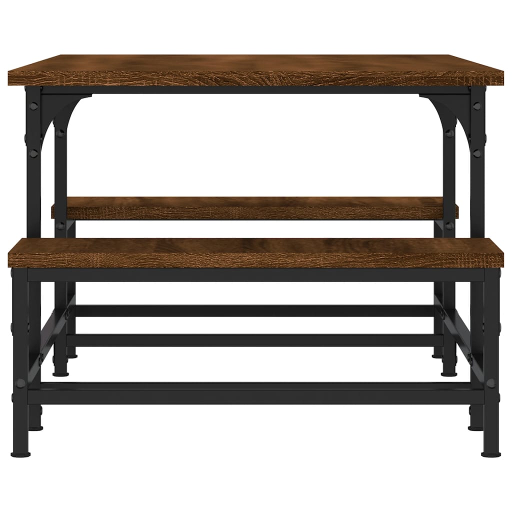 Soffbord brun ek 100x50,5x40 cm konstruerat trä