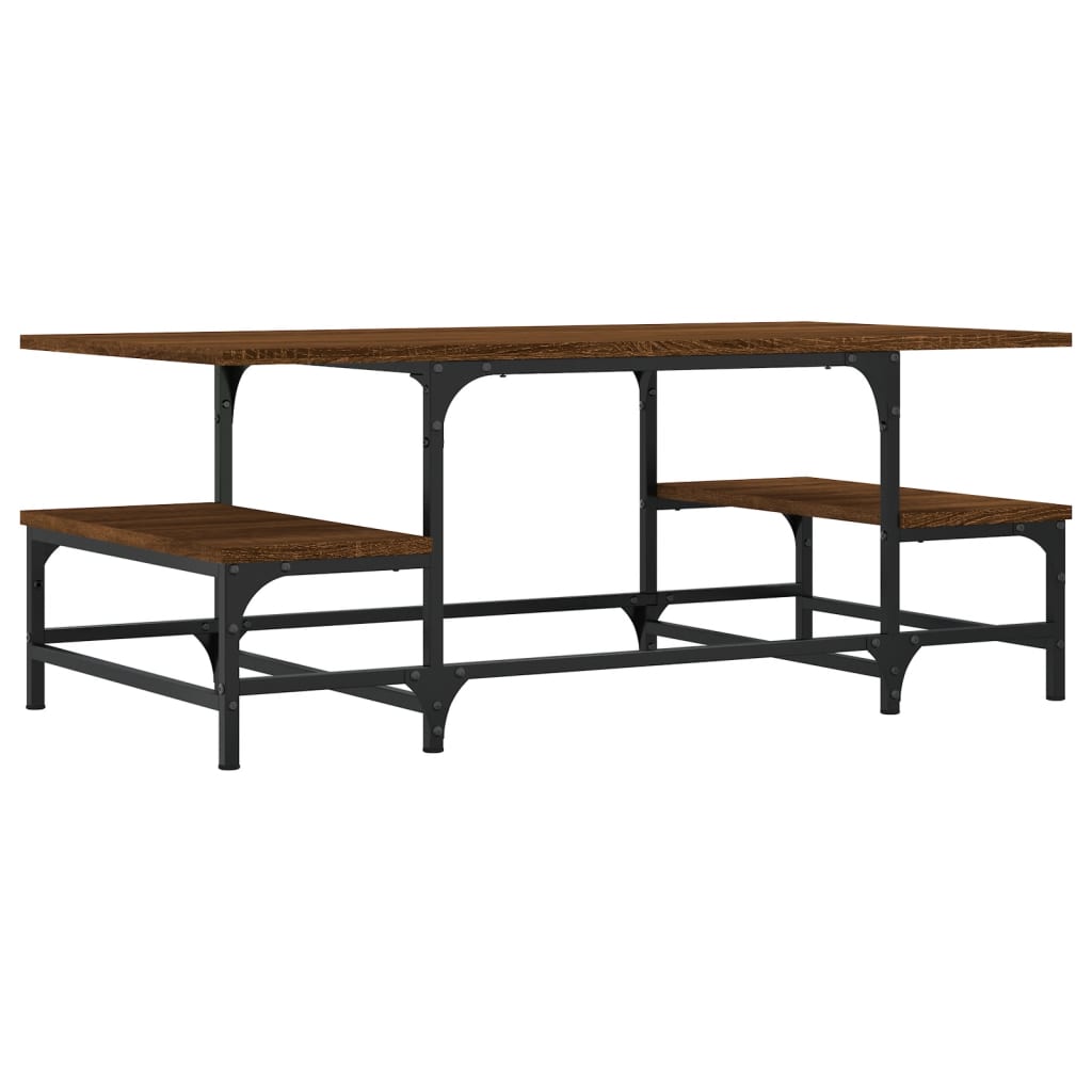 Soffbord brun ek 100x50,5x40 cm konstruerat trä