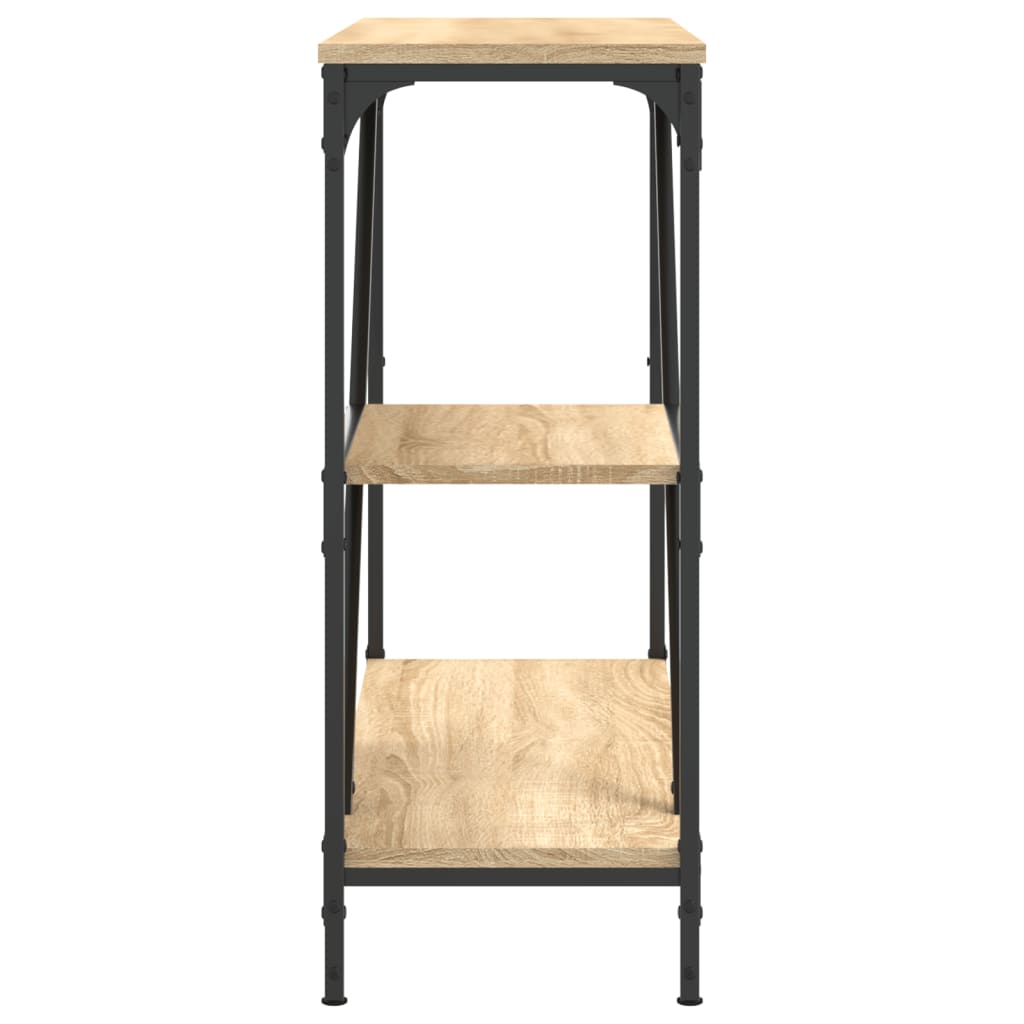 Avlastningsbord sonoma ek 88,5x30x75 cm konstruerat trä