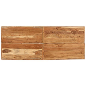 Barbord 180x70x107 cm massivt akaciaträ och järn