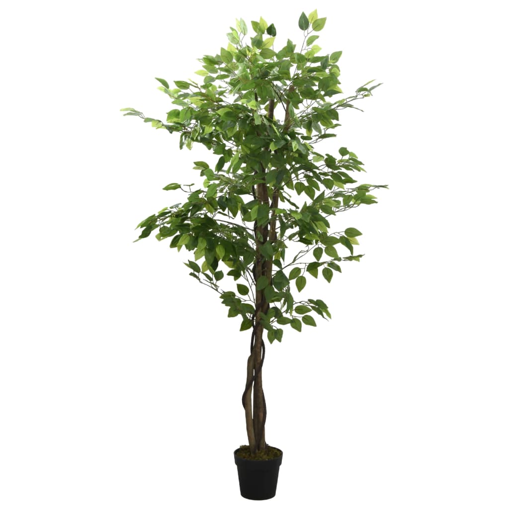 Konstväxt fikusträd 630 blad 120 cm grön