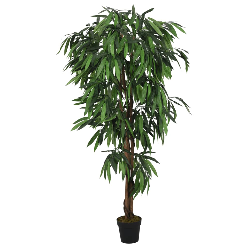 Konstväxt mangoträd 900 blad 180 cm grön