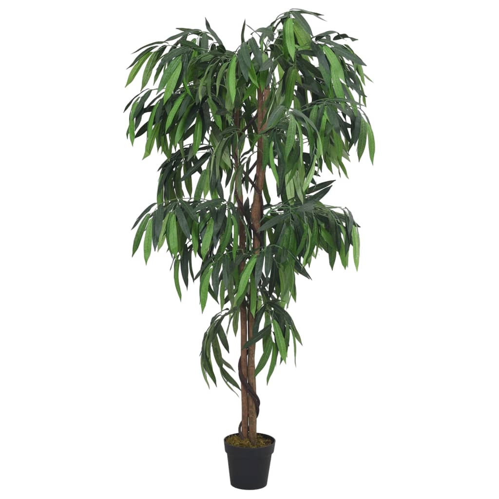 Konstväxt mangoträd 1050 blad 200 cm grön