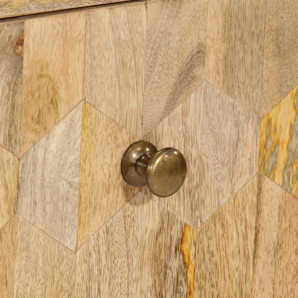 Byrå 70x35x70 cm massivt mangoträ