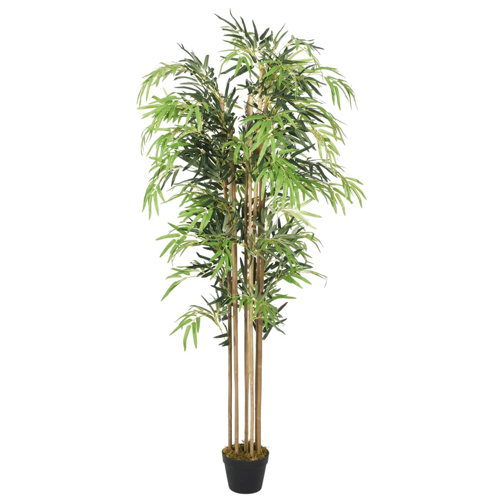 Konstväxt bambu 1095 blad 150 cm grön
